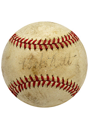 Babe Ruth & Hank Aaron Dual-Signed Baseball (Full JSA • Scarce)