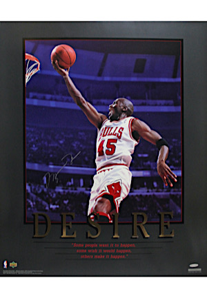 Michael Jordan Autographed LE "Desire" Fine Art Lithograph (UDA)