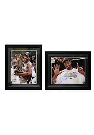 Robert Horry San Antonio Spurs Autographed NBA Champions Framed Displays (2)(NBA Hologram)