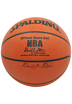 David Stern Autographed Spalding Official Basketball
