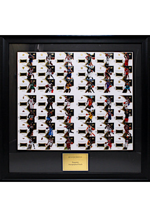 2007-08 Upper Deck Exquisite Collection Framed Uncut Sheet