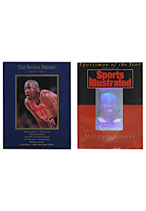 The Sports Report Volume 1 - Issue 1 With Untorn Cards & Michael Jordan Sports Illustrated Man Of The Year Magazine (2)