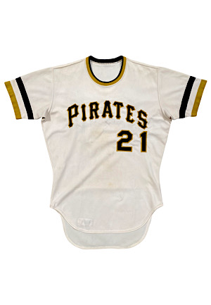 1970s Roberto Clemente Pittsburgh Pirates Game-Used/Issued Home Jersey (Gifted From Equipment Manager John "Hully" Hallahan To Our Consignor)