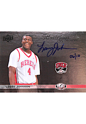 2011 Panini All-Time Greats Illustrious Signatures Larry Johnson (6/10)
