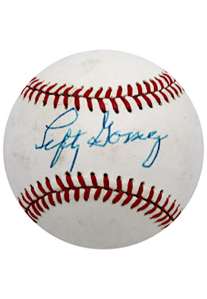 Lefty Gomez Single-Signed OAL Baseball (PSA/DNA Sticker)