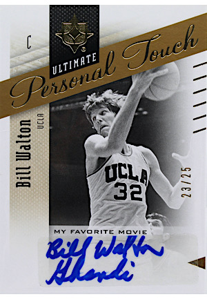 2010 Upper Deck Ultimate Personal Touch Bill Walton Autographed #M-BW (23/25)