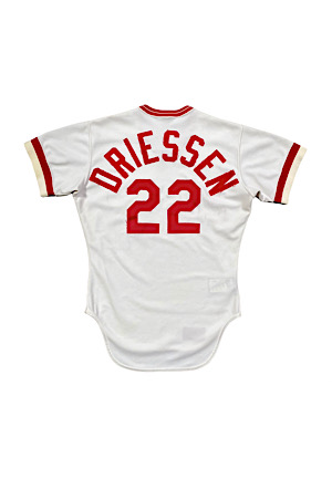 1982 Dan Driessen Cincinnati Reds Game-Used Home Jersey