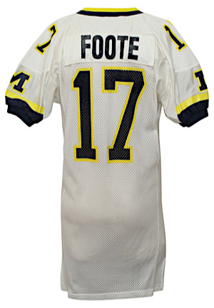 1999 Larry Foote Michigan Wolverines Game-Issued Orange Bowl Jersey