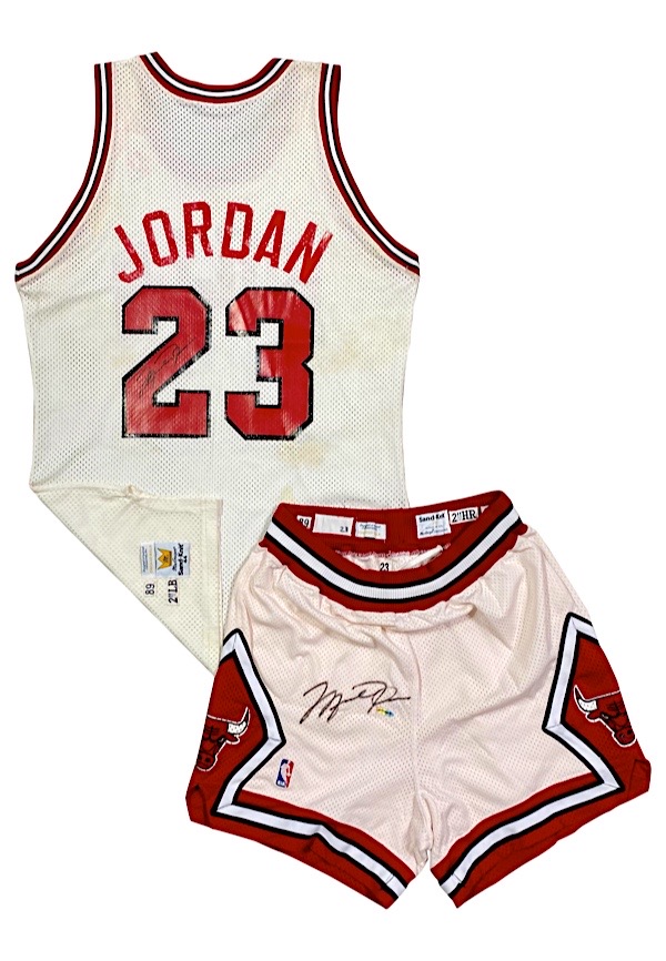 Michael Jordan Signed Limited-Edition Chicago Bulls Mitchell & Ness White  Jersey (#1/23) - UDA on Goldin Auctions