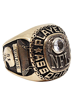 Dick Butkus NFL Players Association Membership Ring (10K Gold)