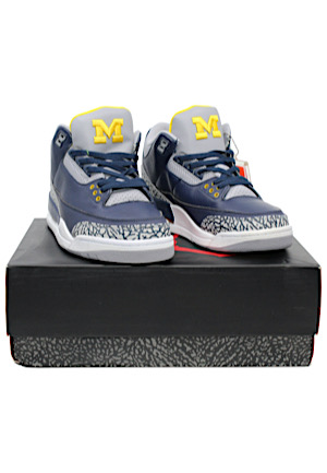 Air Jordan 3 Retro OG Michigan Wolverines Shoes (Stock X)