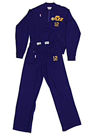 1987-88 John Stockton Utah Jazz Player-Worn Warm-Up Suit (2)