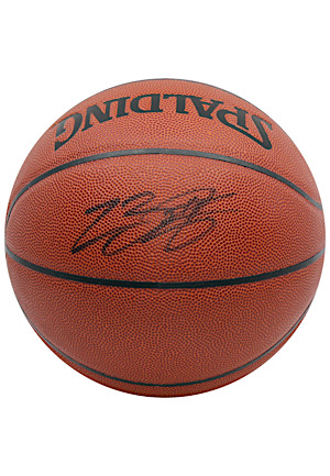 LeBron James Autographed Spalding Basketball (Ball Boy LOA)