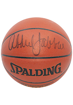 Kareem Abdul-Jabbar Autographed Spalding Basketball (Ball Boy LOA)