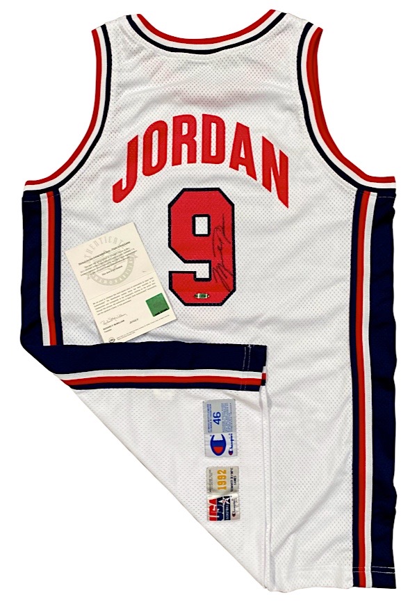 Michael Jordan USA Basketball Autographed Dream Team Gold Jersey