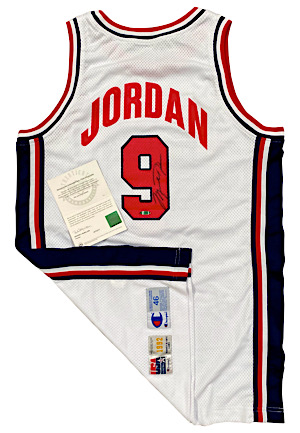 1992 Michael Jordan United States Olympics "Dream Team" Autographed Game Jersey (UDA • Full JSA • Gold Medal Team)