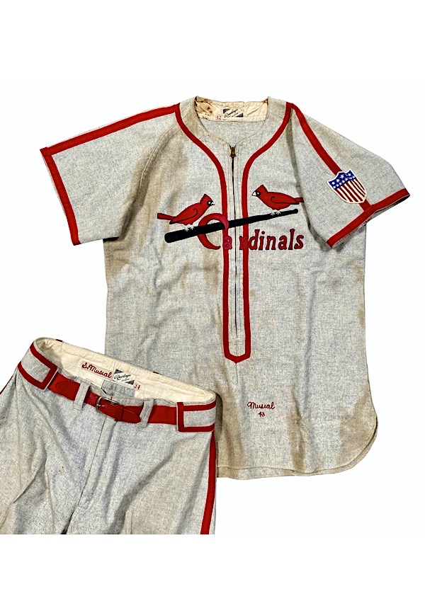 Lot Detail - 1943 Stan Musial St. Louis Cardinals NL MVP Game-Used