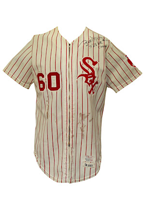 1972 Bill Melton Chicago White Sox Game-Used & Autographed Home Jersey (Apparent Photo-Match)