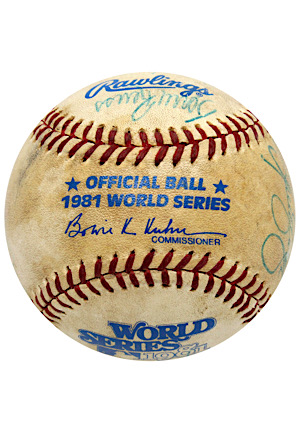 1981 Los Angeles Dodgers Team Signed OWS Baseball