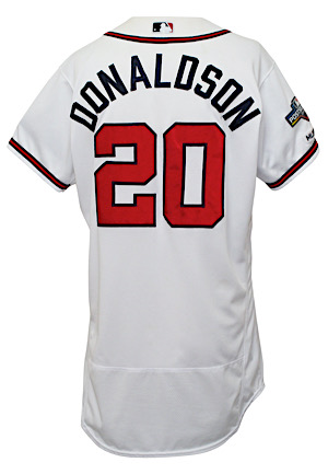 2019 Josh Donaldson Atlanta Braves Game-Used Multiple Home Run Home Jersey (Photo-Matched • MLB Authenticated • Patched & Prepped For Postseason)