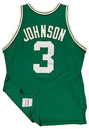 1987 Dennis Johnson Boston Celtics NBA Finals Game-Used Road Jersey (Photo-Matched To Game Two 20 Point Performance • Graded 10)