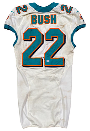 10/14/2012 Reggie Bush Miami Dolphins Game-Used & Autographed Jersey (Photo-Matched • NFL COA)
