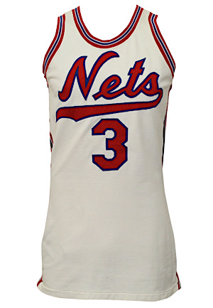 1971-72 Manny Leaks New York Nets ABA Game-Used Home Jersey