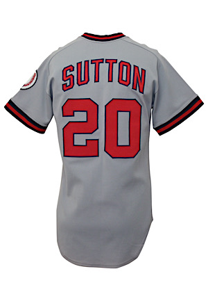 Circa 1986 Don Sutton California Angels Game-Used Road Jersey