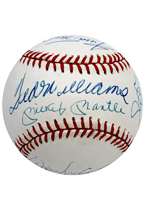 Hall Of Famers & Stars Multi-Signed OAL Baseball