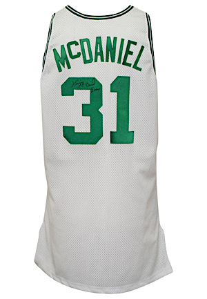 1992-93 Xavier McDaniel Boston Celtics Game-Used & Autographed Home Jersey