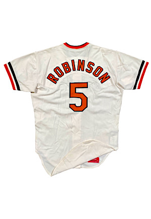 1977 Brooks Robinson Baltimore Orioles Game-Used & Autographed Home Jersey (Photo-Matched • MEARS A10 • Final Season)