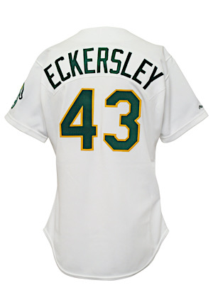 1990 Dennis Eckersley Oakland As Game-Used Home Jersey