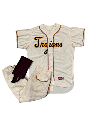1965 Tom Seaver USC Trojans Game-Used Flannel Uniform (2)(Only One Known & Hobby Fresh • Sourced From Teams Student Manager)  