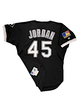 1994 Michael Jordan Chicago White Sox Spring Training Game-Used Black Jersey (Sourced From Clubhouse Personnel • Lelands)
