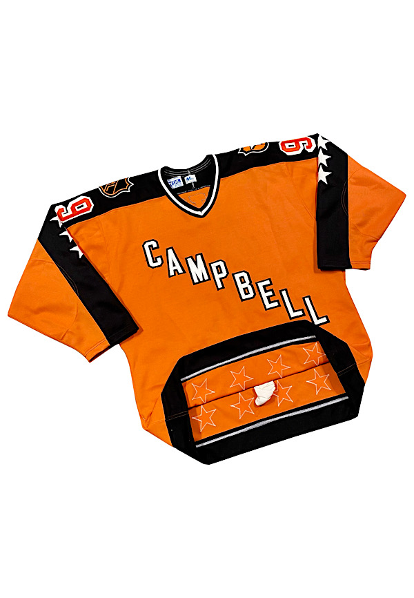 New XL 52 1988 NHL All Star Jersey Wales Conference Road Orange Custom  Jersey