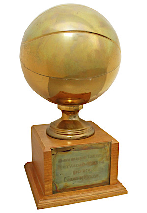 1957-58 Minneapolis Lakers "MVP" Trophy Presented to George Mikan (Lelands LOA)