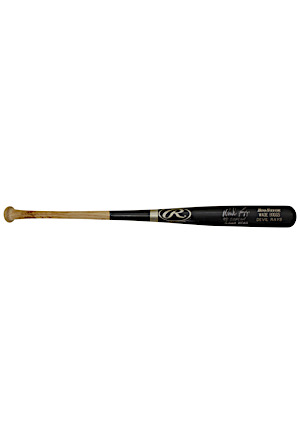 1998 Wade Boggs Tampa Bay Devil Rays Game-Used & Autographed Bat (Boggs LOA)