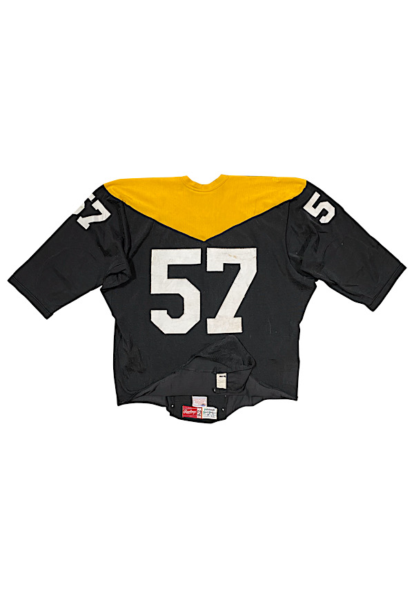 Lot Detail - 1967 Sam Davis Pittsburgh Steelers Rookie Game-Used 'Batman'  Jersey (Steelers COA • Repairs)