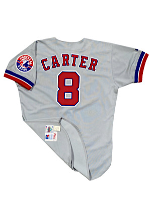 1992 Gary Carter Montreal Expos Game-Used & Autographed Road Jersey (Final Season)