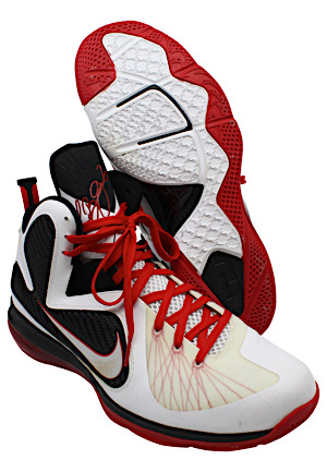 2011-12 LeBron James Miami Heat Game-Used Shoes (Championship & Finals MVP Season)