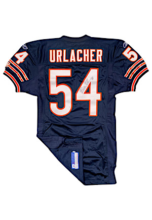 2002 Brian Urlacher Chicago Bears Game-Used & Autographed Home Jersey