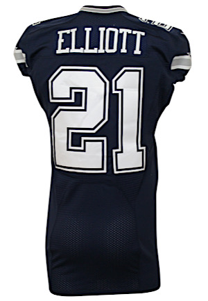2016 Ezekiel Elliott Dallas Cowboys Rookie Game-Issued Jersey