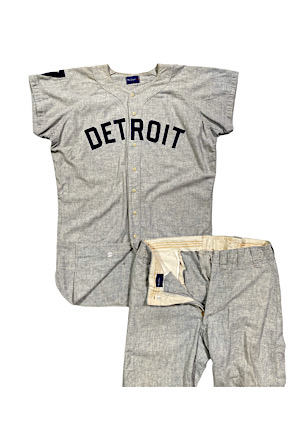1959 Harvey Kuenn Detroit Tigers Game-Used Road Flannel Uniform (2)(AL Batting Title Season)