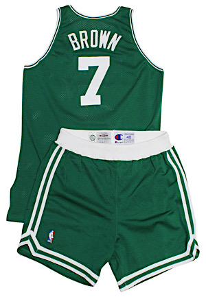 1995-96 Dee Brown Boston Celtics Game-Used Road Uniform (2)
