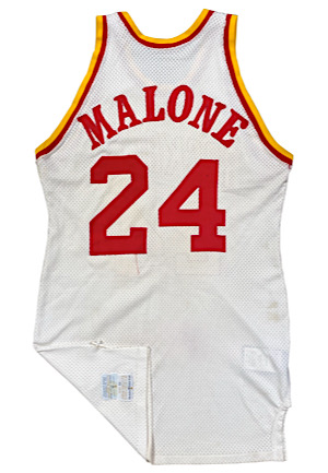 Late 1970s Moses Malone Houston Rockets Game-Used Jersey (Graded 10)