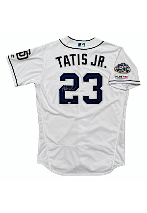 2019 Fernando Tatis Jr. San Diego Padres Rookie Game-Used & Autographed Home Jersey (MLB Authenticated)