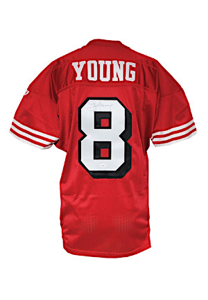 1994 Steve Young San Francisco 49ers Game-Used & Autographed Home Jersey (Full JSA • Championship & MVP Season • Sourced From Teammate)
