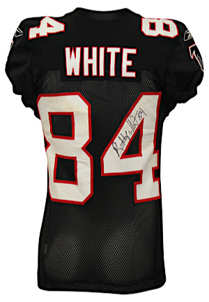 10/16/2011 Roddy White Atlanta Falcons Game-Used & Autographed Throwback Jersey (Photo-Matched)