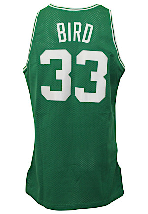 1991-92 Larry Bird Boston Celtics Game-Used Road Jersey (Final Season)