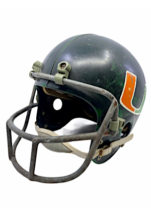 Circa 1972 Chuck Foreman Miami Hurricanes Game-Used Helmet (Photo-Matched)